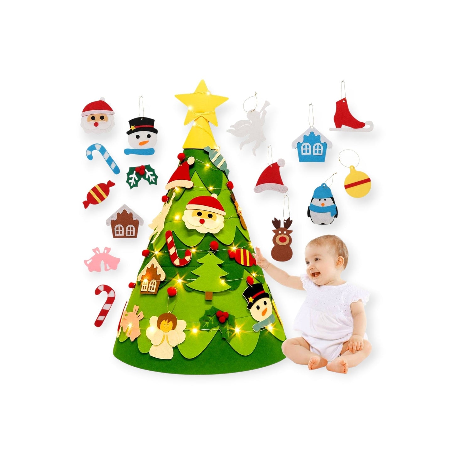 Montessori 3D DIY Felt Christmas Tree