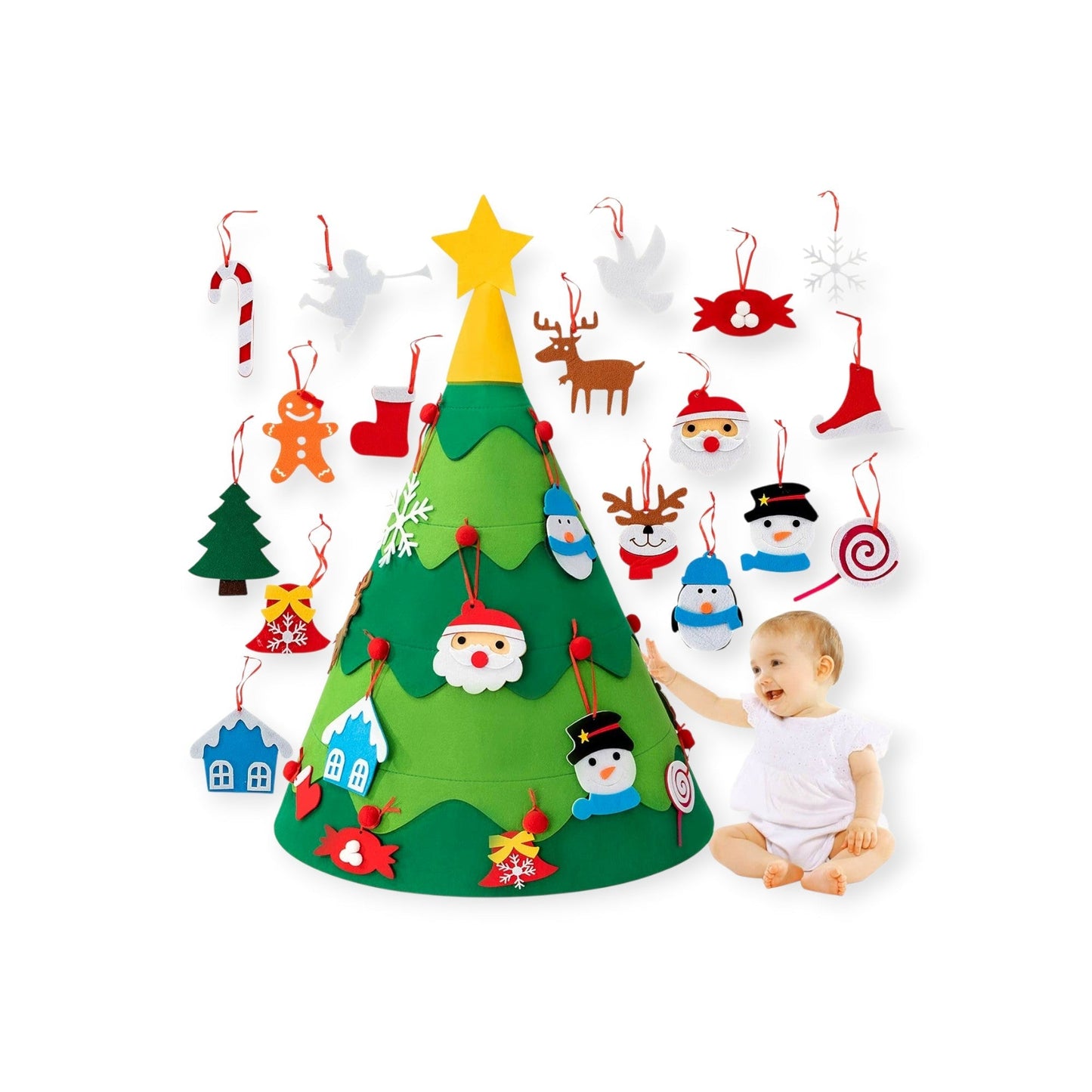 Montessori 3D DIY Felt Christmas Tree